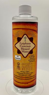 Epiphany Exorcism Blessed Water, 16oz bottle